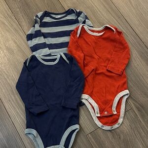 Striped and Solid Kids One Pieces Set